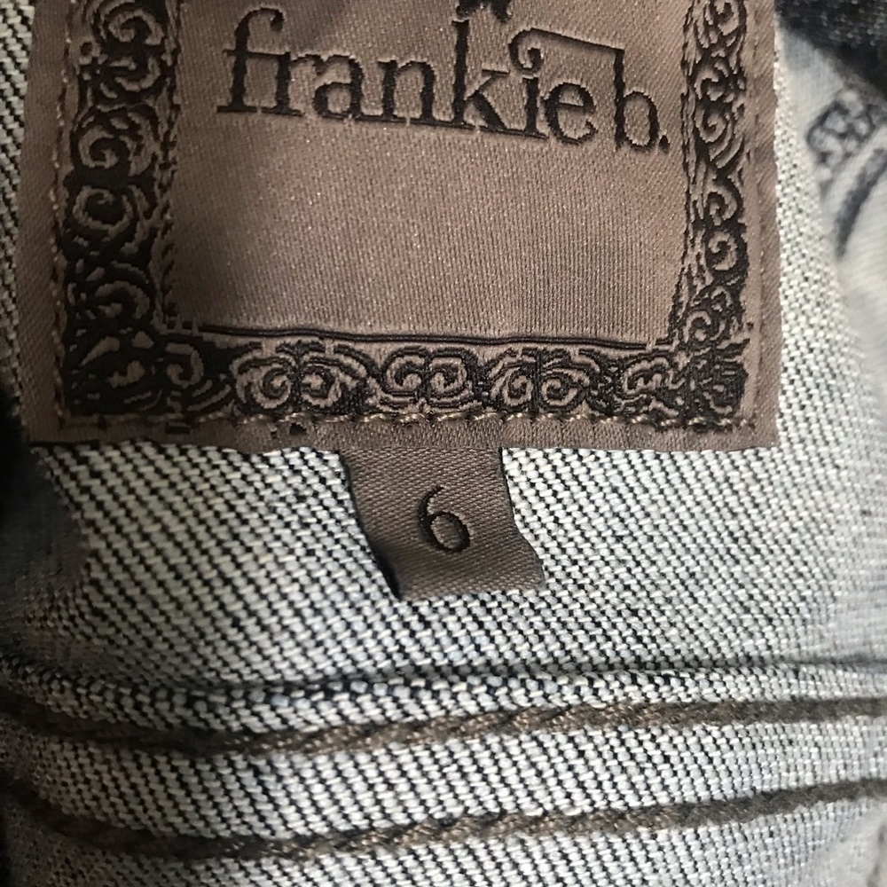 Frankie B Moto Denim Jacket Women's 6 - Picture 9 of 12